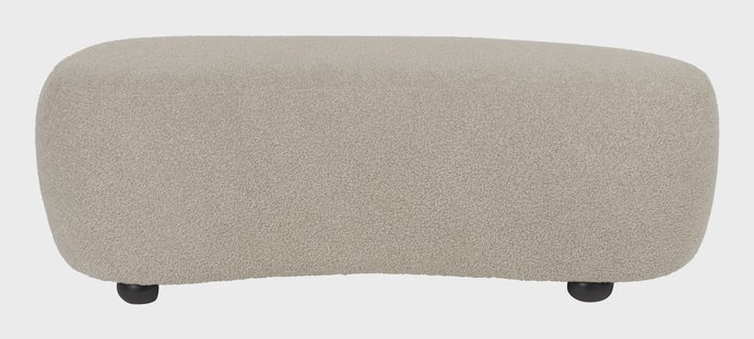 ZILT Hocker 'Cheron' Bouclé, kleur Beige