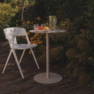 Zuiver Outdoor Bistrotafel 'Snow' 57cm, kleur Brown Rice