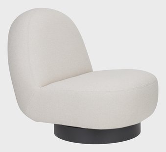 Zuiver Draaifauteuil 'Eden' kleur Latte