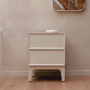 Zuiver Bijzettafel/Nachtkastje 'June' Eiken, Met 2 laden