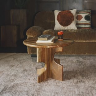 Dutchbone Ronde Bijzettafel 'Morgan' Acaciahout, 60cm