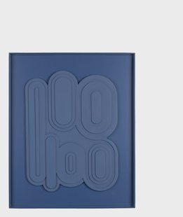 Zuiver Wanddecoratie 'August' 64 x 52cm, kleur Blauw