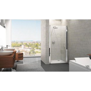 Novellini Young 2.0 1B draaideur voor nis 87/91x200cm chroom/helder y21b87-1k