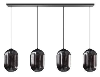 ETH Glamm - hanglamp - Ø 20 x 150 cm - zwart