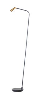 ETH Barry - vloerlamp - Ø 20 x 138 cm - 3W LED incl. - zwart en messing