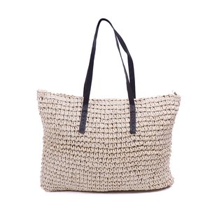 Monnq Handtas  Dames Beige - Stro