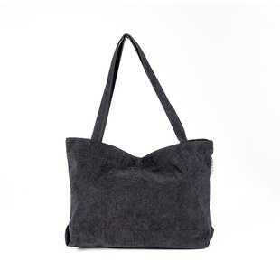 Monnq Shopper  Dames Zwart - Corduroy