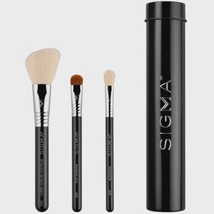 Sigma Beauty Essential Trio Brush Set Black