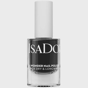 IsaDora The Wonder Nail Polish Quick Dry And Longwear 139 Black Lacquer