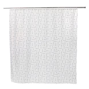 Allibert Douchegordijn Arrow Zwart Polyester 180x200cm
