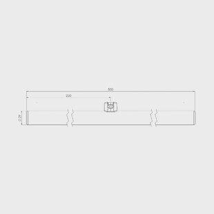 Radium LED lamp S14d buislamp 4,9W 927 50cm opaal