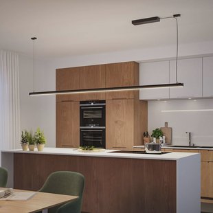 Paulmann kabelophanging Linion, zwart, 150 cm, metaal