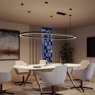 Paulmann afdekking Linion, zwart, lengte 100 cm, kunststof