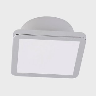LightMe plafondlamp Aqua Uno, 11 x 11 cm, chroom, IP44