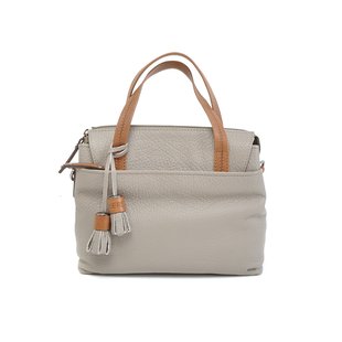 Berba Leren handtas Dames | Taupe