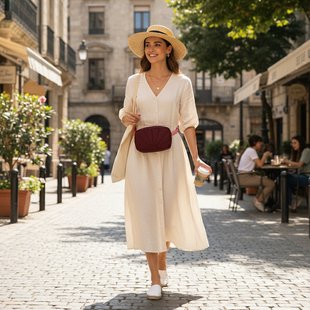 The Sticky Sis Club Crossbodytas  Dames Rood - Katoen