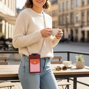 The Sticky Sis Club Crossbodytas  Dames Paars - Vegan leer