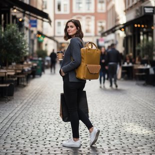 The Sticky Sis Club Rugzak  Dames Olijfgroen - Vegan leer