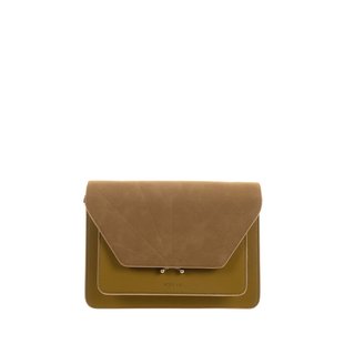 The Sticky Sis Club Crossbodytas  Dames Olijfgroen - Vegan leer