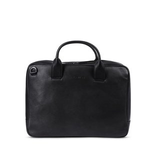 Plevier Laptoptas  Dames Zwart Leer