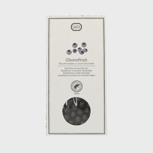 Blauwe bessen in pure chocola, 100 gram