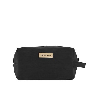 Monk & Anna Toiletry Bag Linnen Black