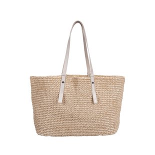 Monk & Anna Kami straw bag | stone