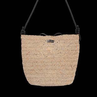 Monk & Anna Samā straw bag | black