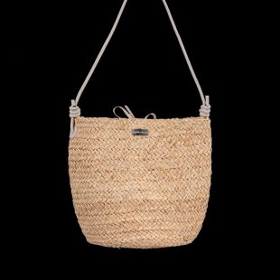 Monk & Anna Samā straw bag | stone