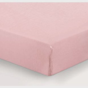 NOUS Kids jersey baby hoeslaken ledikant (120x60 cm) - lichtroze