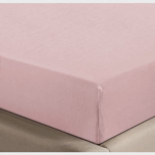 NOUS Living jersey hoeslaken - lichtroze