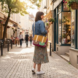 Sticky Lemon school bag | better together | gymnastic pink