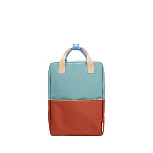 Sticky Lemon backpack large | wonders | colourblocking | aquatic green + shipwreck rust