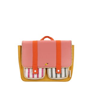 Sticky Lemon schoolbag | wonders | coral pink + submarine yellow