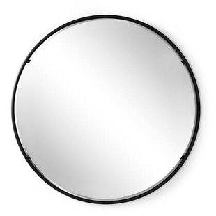 Spinder Design spiegel Orbis L - Zwart - Ø 120