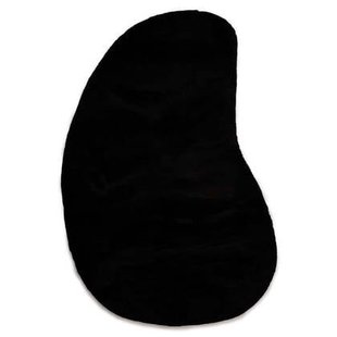 Tapeso Fluffy vloerkleed organisch - Comfy Plus zwart - 230x352 cm