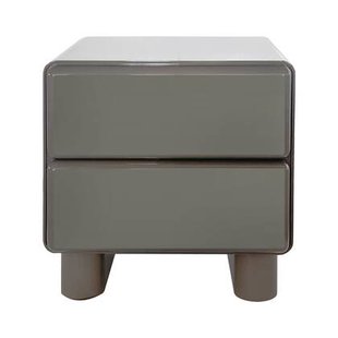 DÉJA Living - Nachtkastje Glossy Kaki Groen - 57x43x57cm - Sauda