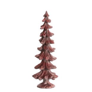 Light & Living - Ornament CHRISTMAS TREE - Ø15x42 cm - Rood