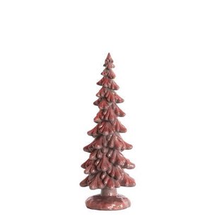 Light & Living - Ornament CHRISTMAS TREE - Ø13x35 cm - Rood