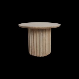 Raw Materials Bullnose bijzettafel naturel Reversed Fluted - 55 cm