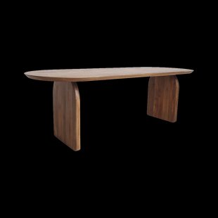 Raw Materials Bullnose eettafel gesloten onderstel bruin - 180 cm