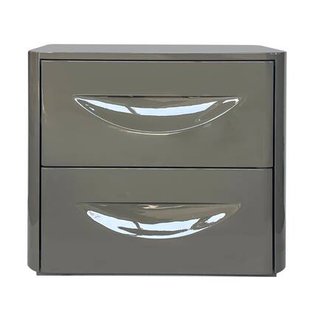 DÉJA Living - Nachtkastje Kaki Groen Glossy MDF - 58x41x51cm - Setra