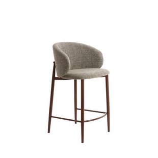 Light & Living - Barkruk ALUKO - Donkerbruin - Set van 2