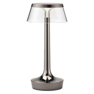Flos Bon Jour Unplugged LED tafellamp Black Chrome