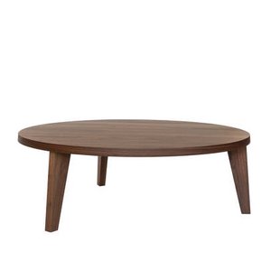 MINT Furniture Salontafel, D90 cm, H30 cm, Amerikaanse walnoot