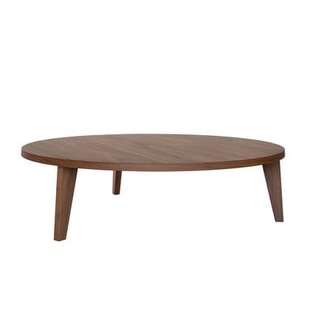 MINT Furniture Salontafel, D130 cm, H30 cm, Amerikaanse walnoot