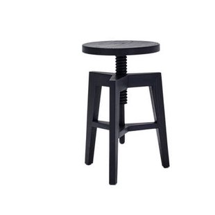 MINT Furniture Kruk SCREW BENCH S 38 × 38 × 45 (59) cm, Zwart