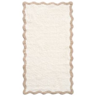 Beliani - NANGAL - Badmat - Beige|Bruin - 80 x 150 cm - Katoen
