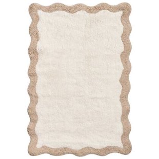 Beliani - NANGAL - Badmat - Beige|Bruin - 60 x 90 cm - Katoen