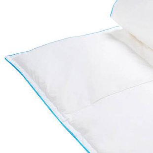 Beliani-CERVINO-Dekbed licht warm-Wit-200 x 200 cm-Eendendons